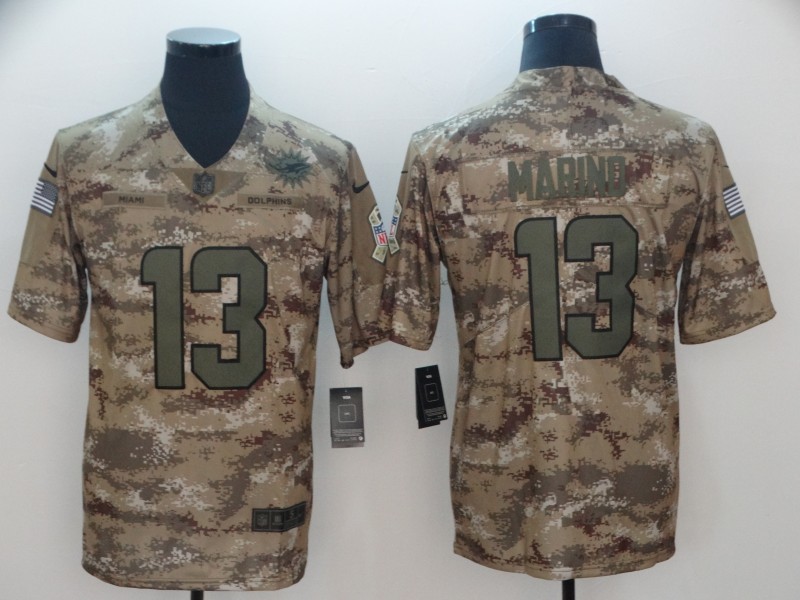 Men's Miami Dolphins Dan Marino #13 Camouflage Jersey